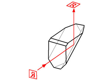 Uncoated N-BK7 Amici Roof Prism , Right Angle Roof Prism For Optical System